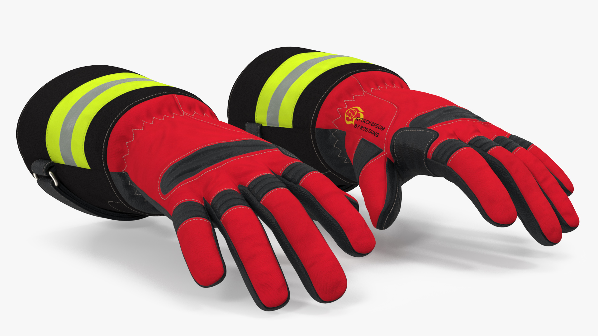 Firefighting Gloves 3D model