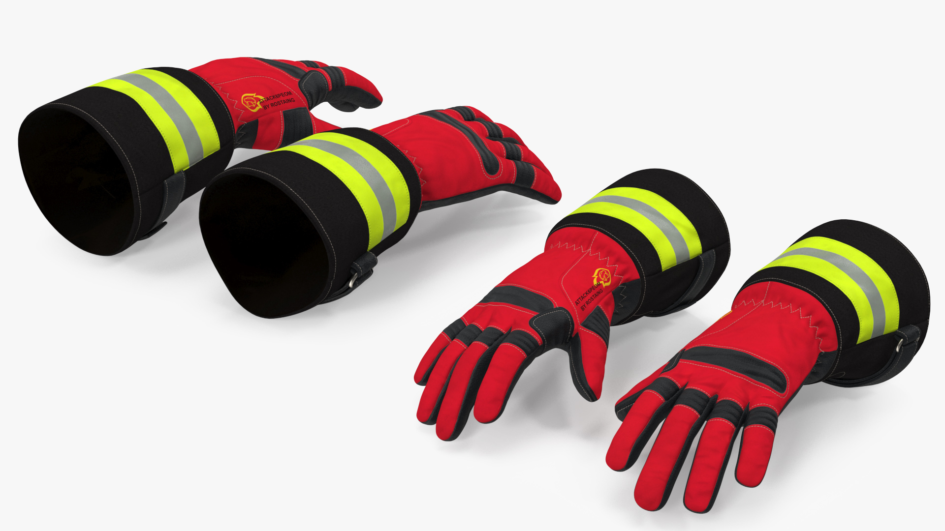 Firefighting Gloves 3D model