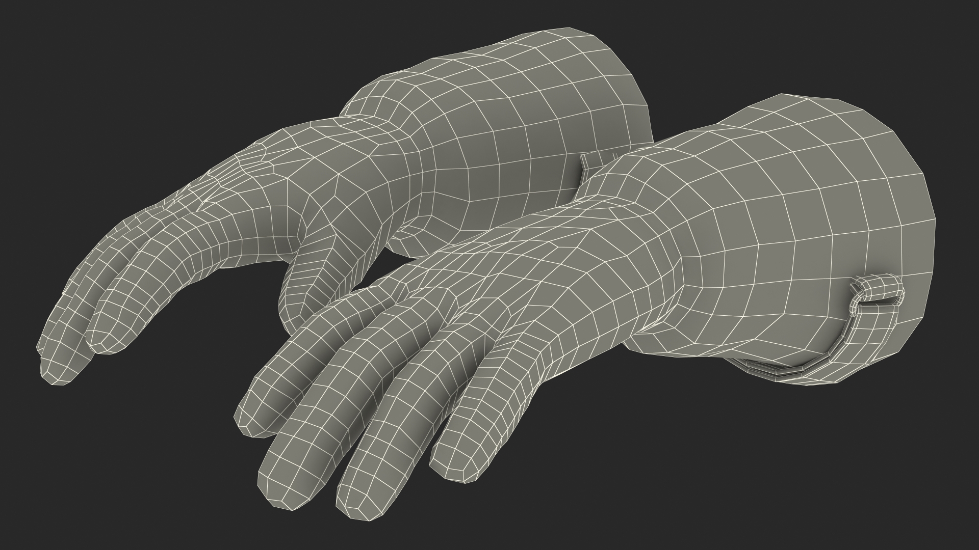 Firefighting Gloves 3D model