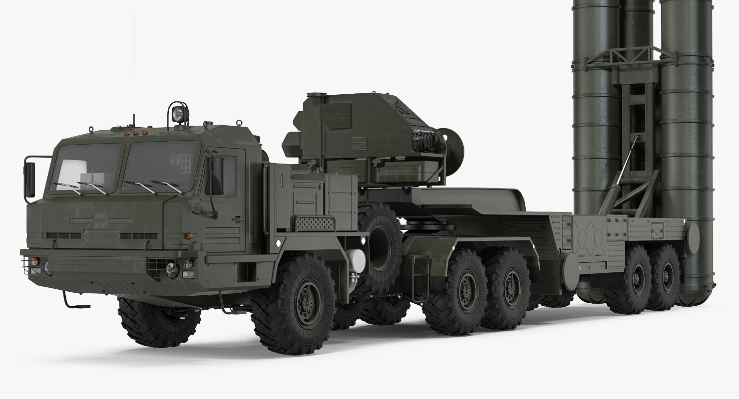 3D S 400 Triumf Launch Vehicle Battle Position model