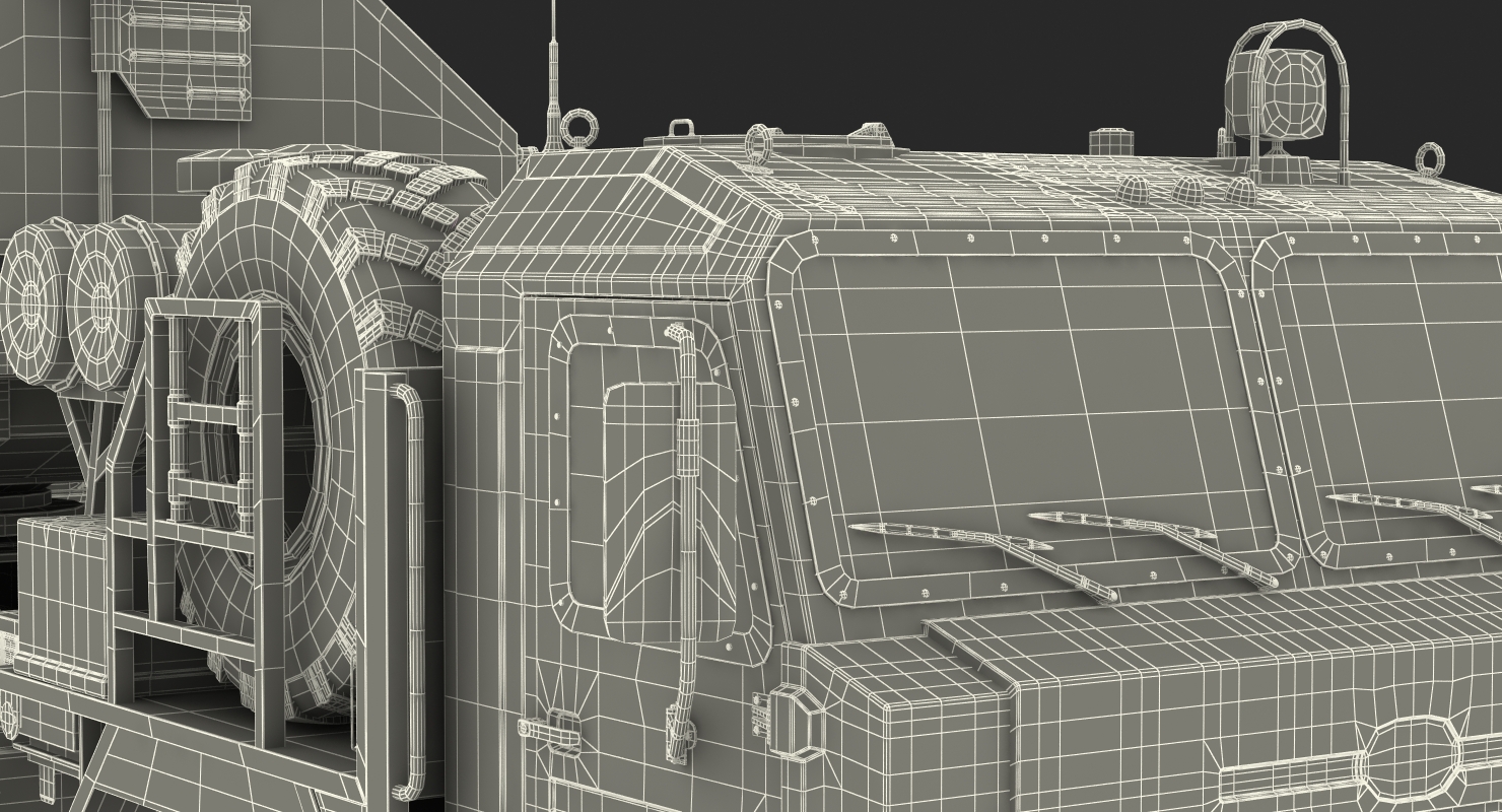 3D S 400 Triumf Launch Vehicle Battle Position model