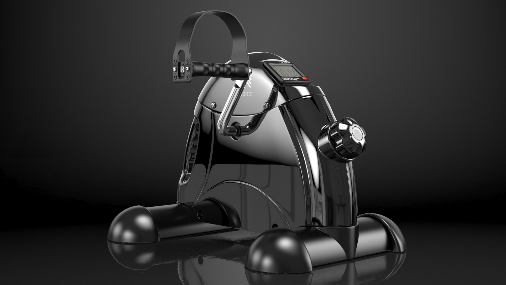 Mini Exercise Bike Black 3D model