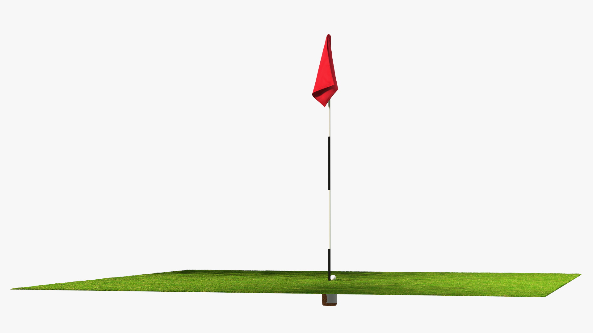 Golf Hole Place Fur 3D model