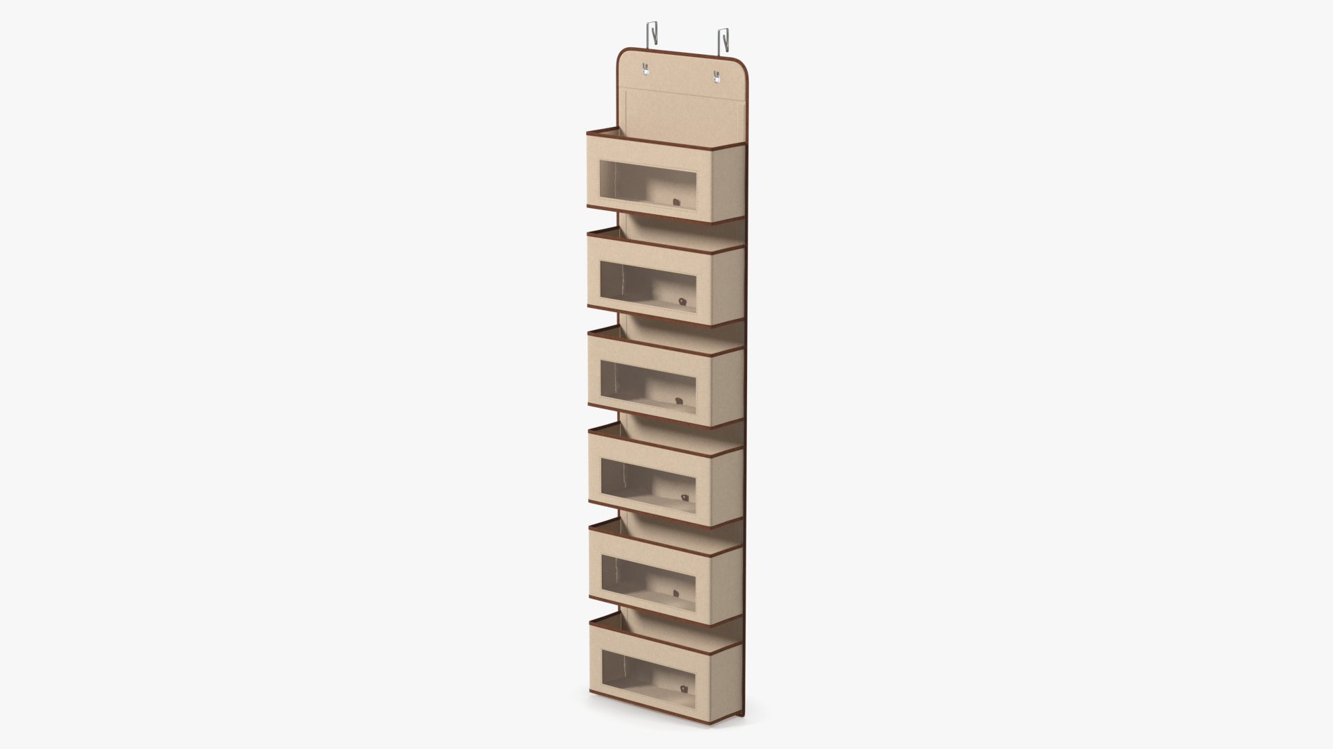 Wall Mount Organizer with Pockets Beige 3D model