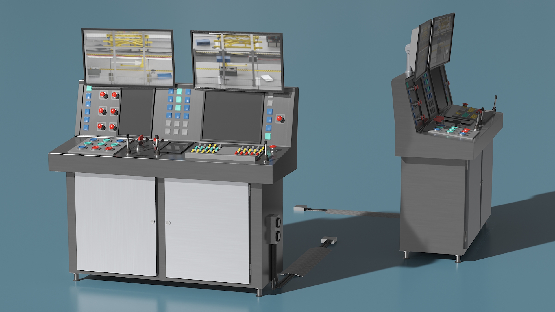 3D Main Control Panel model