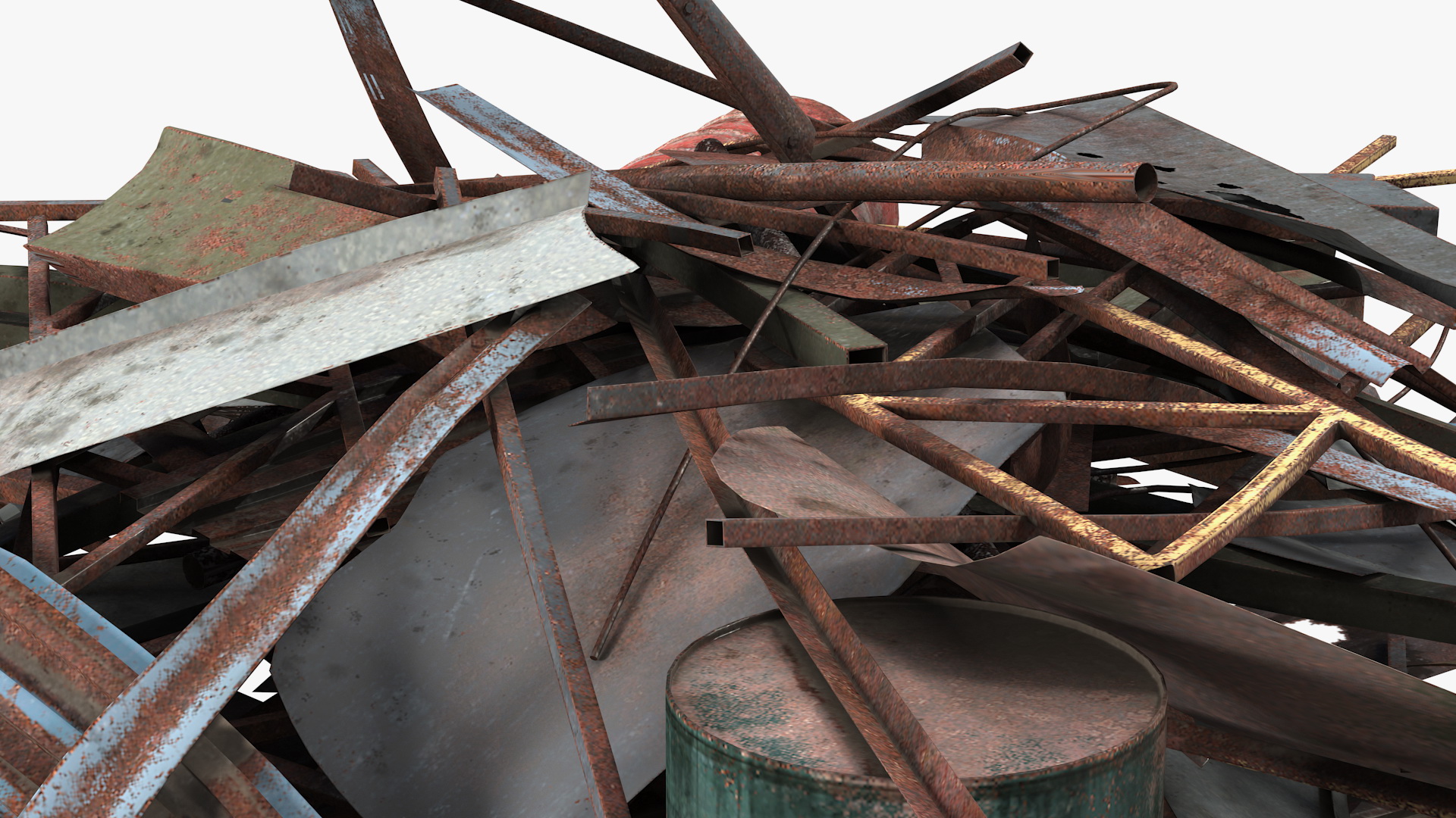 3D model Heap of Metal Debris