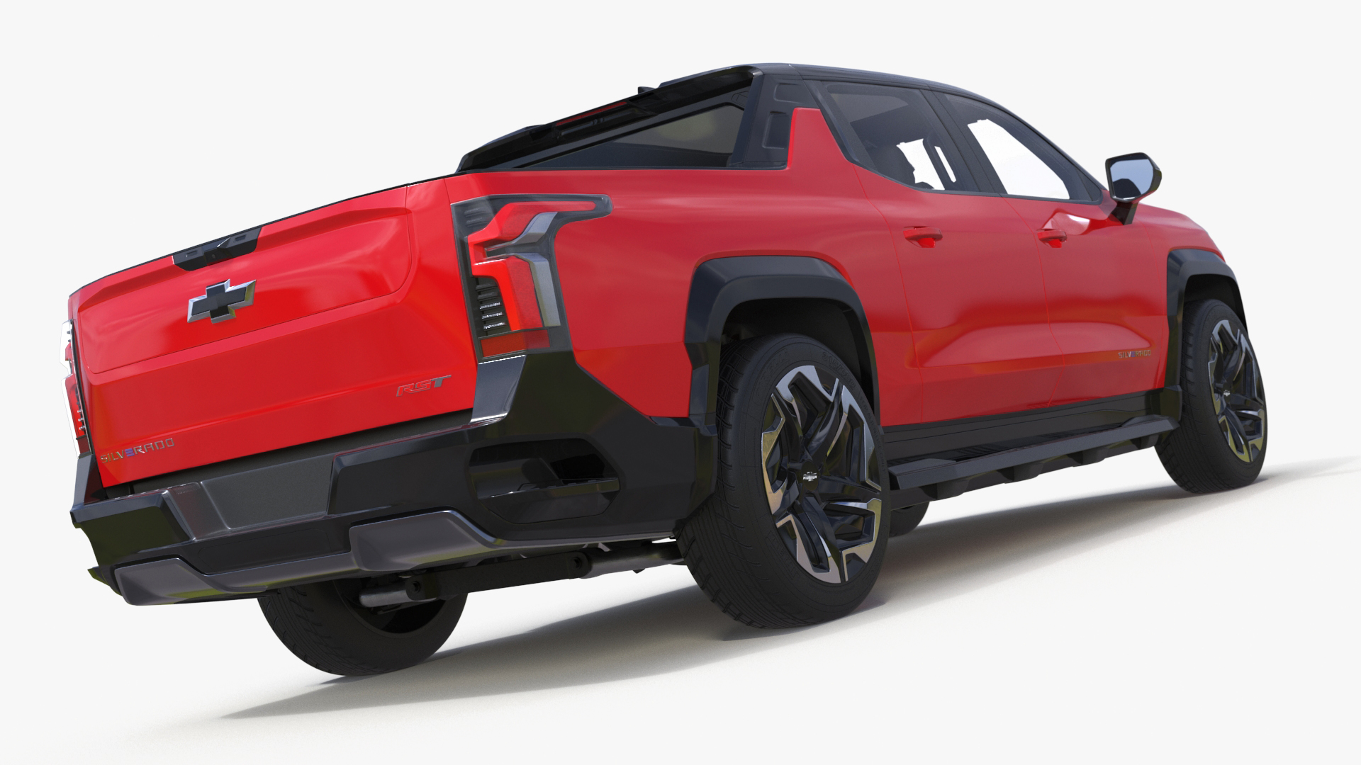 3D Chevrolet Silverado EV 2024 Red