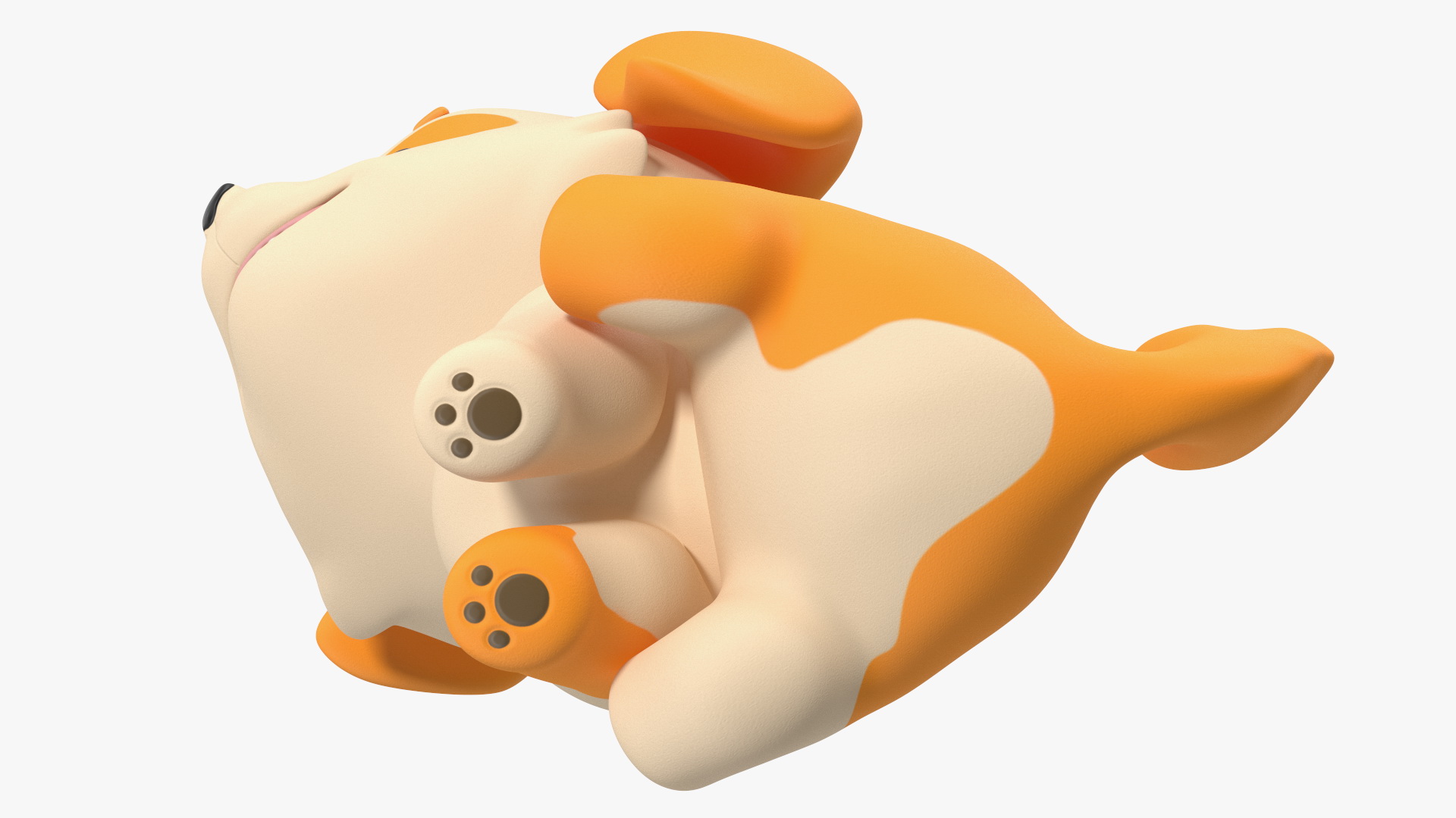 3D model Cartoon Puppy Dog Sitting Pose