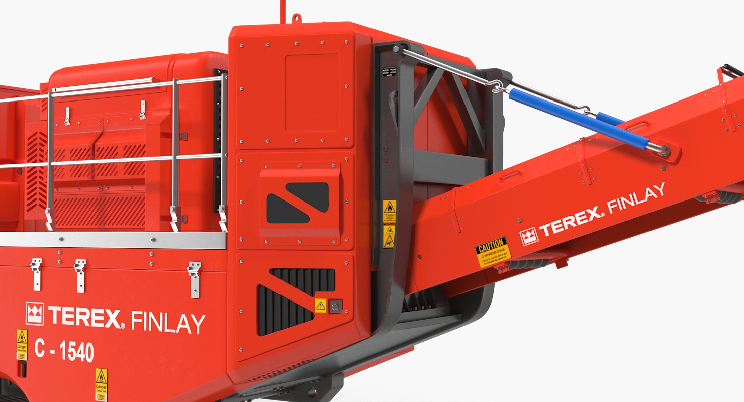 3D Terex Finlay C1540 Mobile Cone Crusher Machine