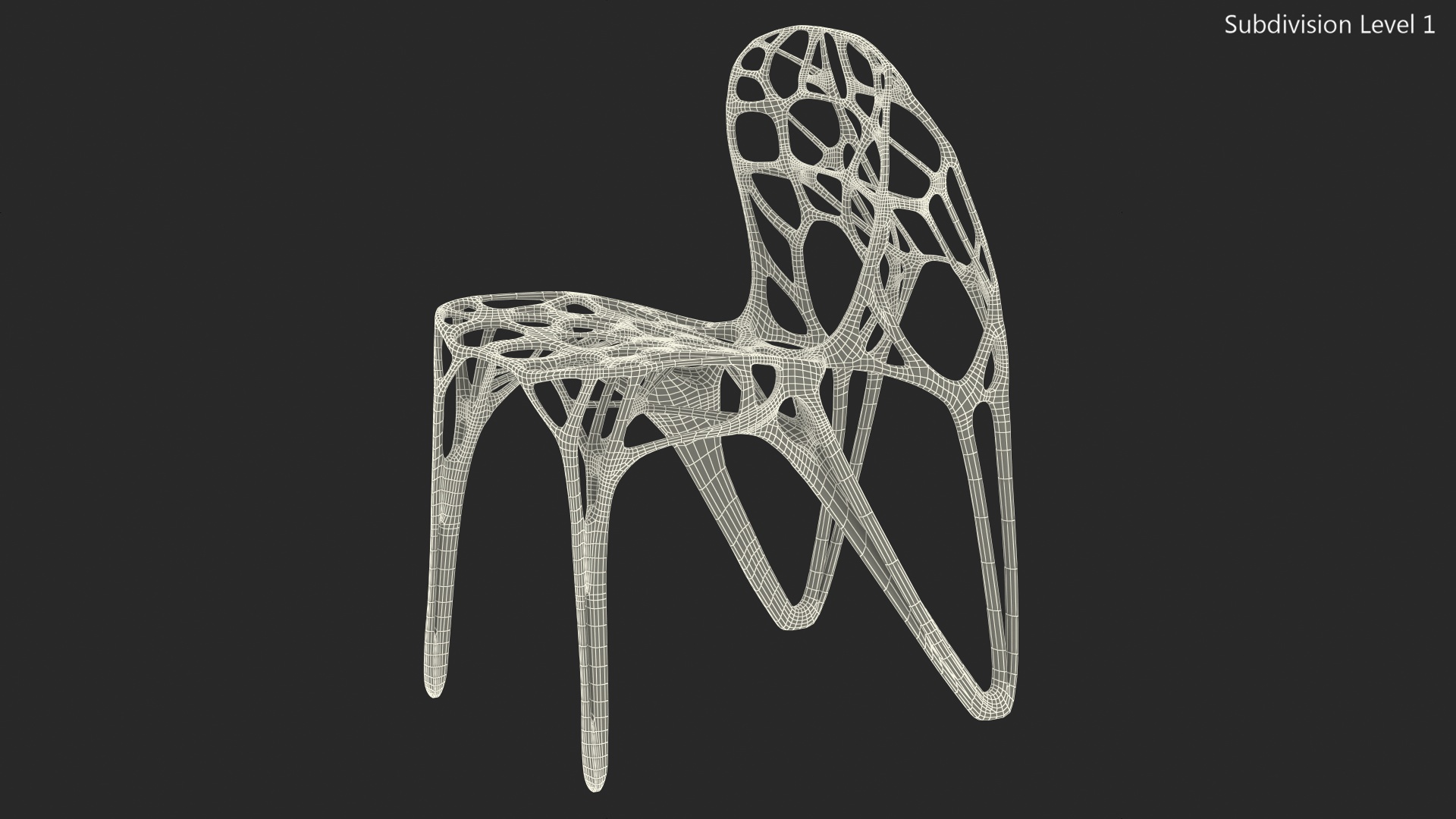 3D model Modern GENERICO Chair Red