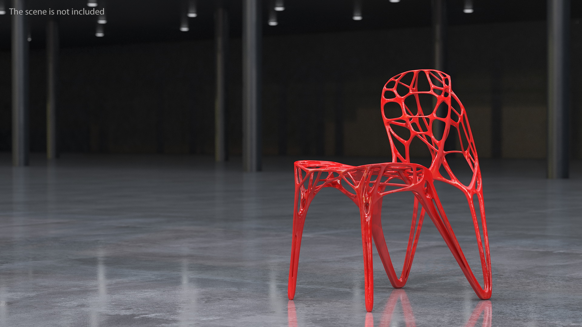 3D model Modern GENERICO Chair Red