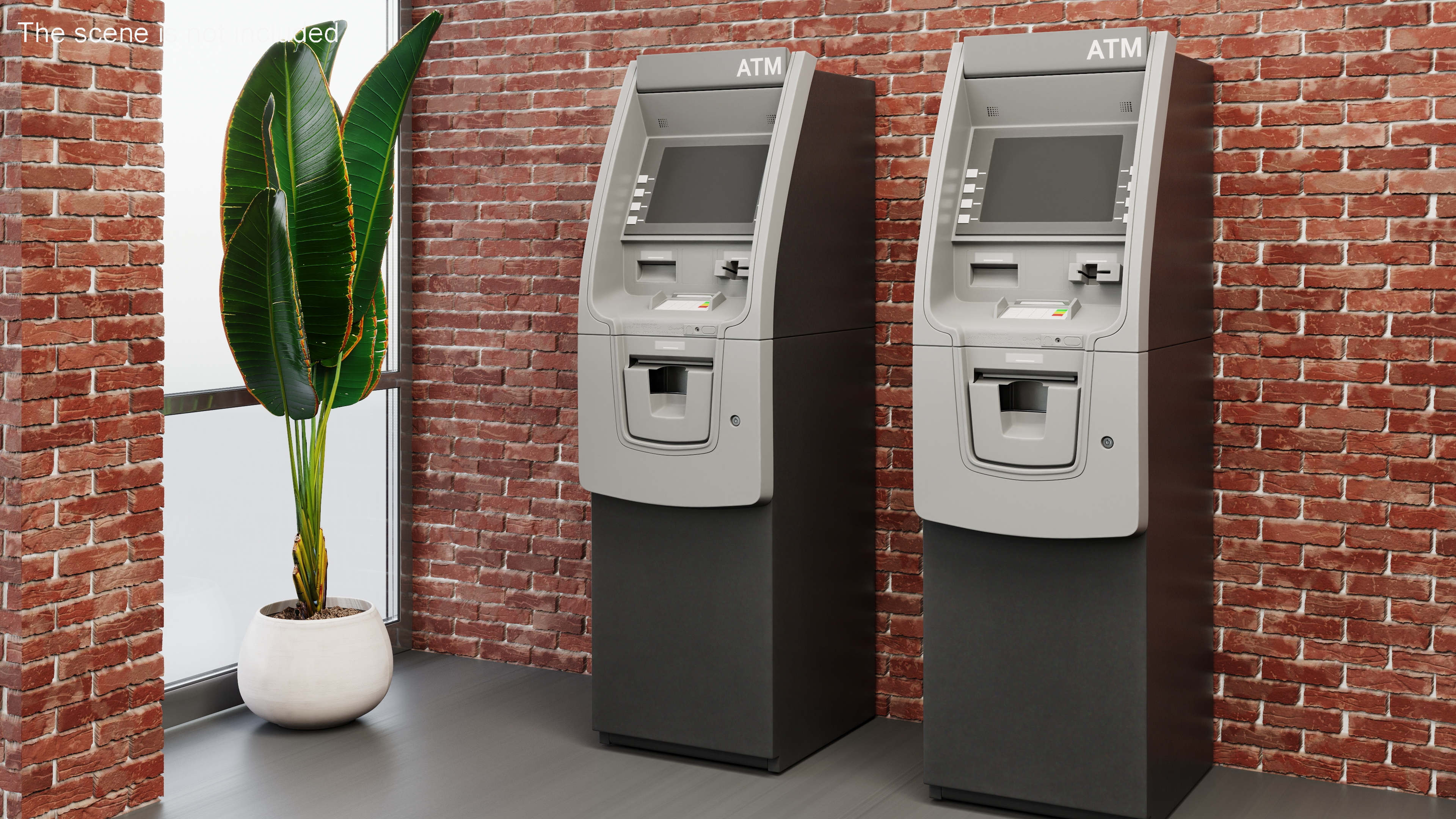 3D Bank ATM Cash Machine