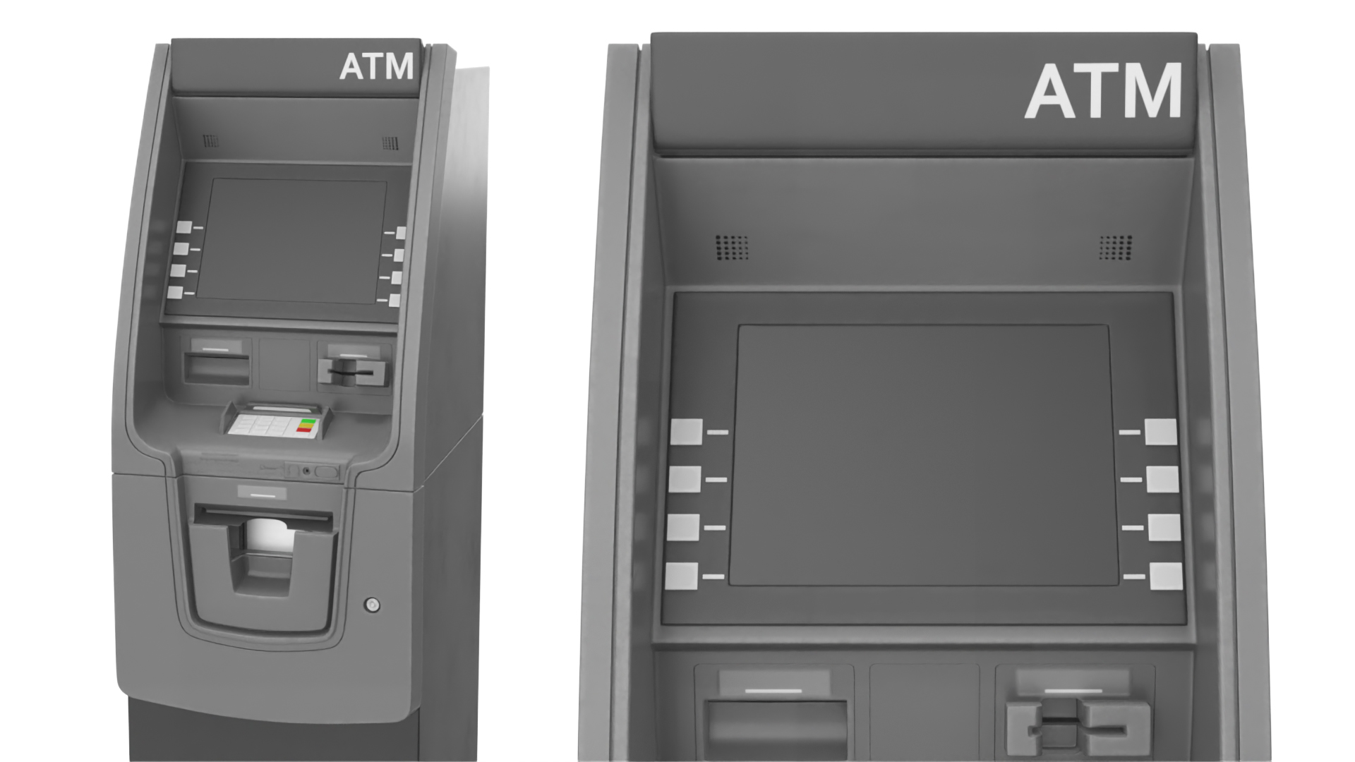 3D Bank ATM Cash Machine