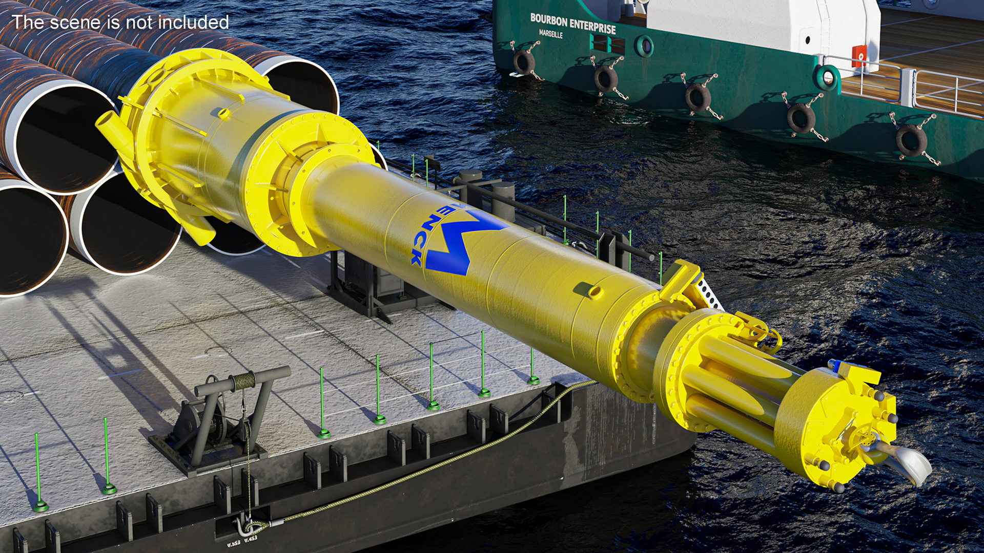 3D Offshore Piling System MENCK model