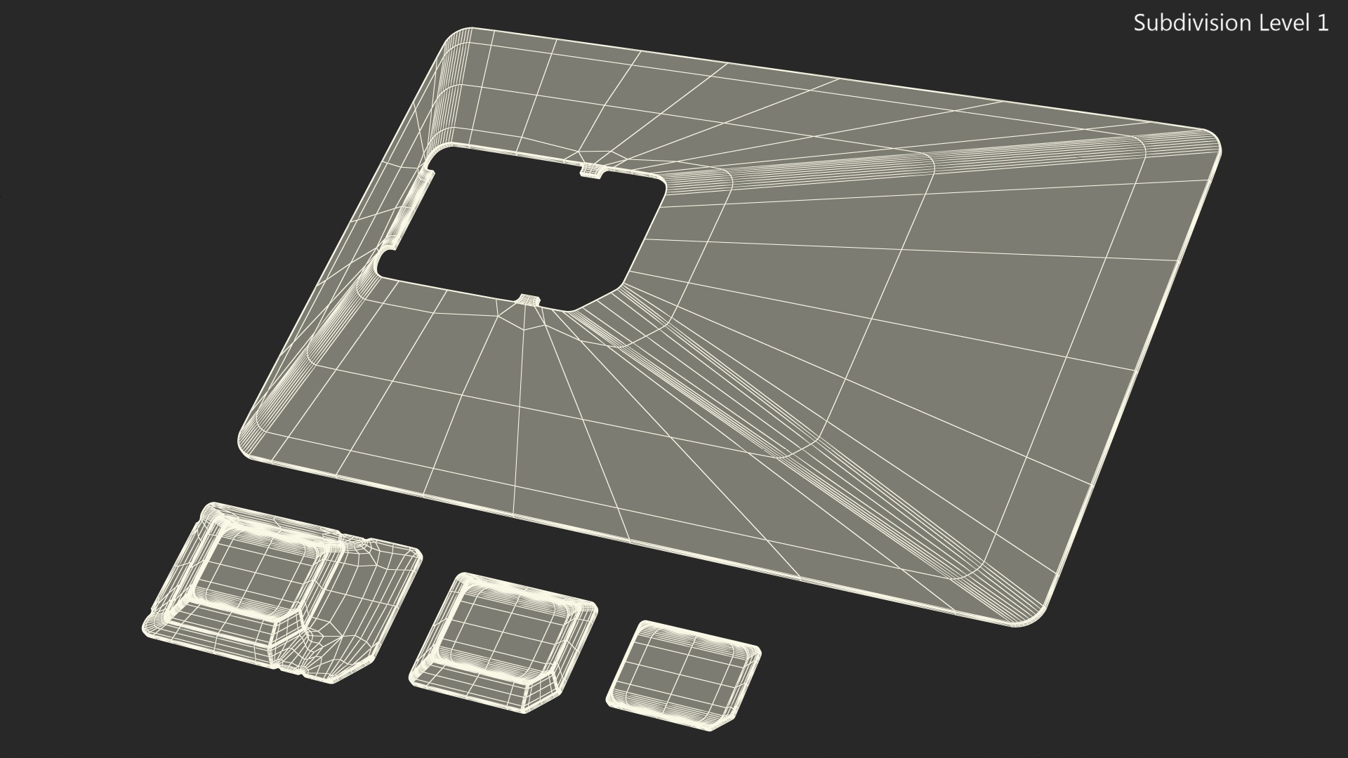 3D Vodafone Sim Card Types model