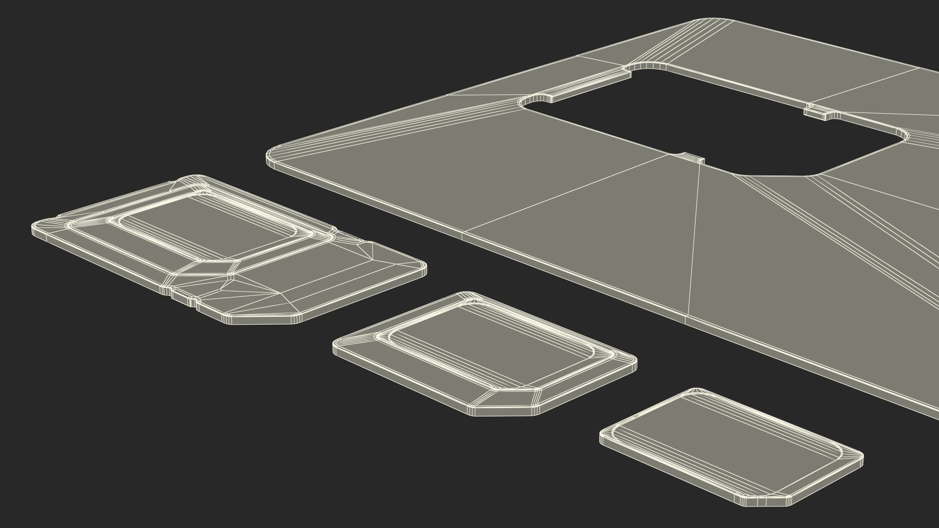 3D Vodafone Sim Card Types model