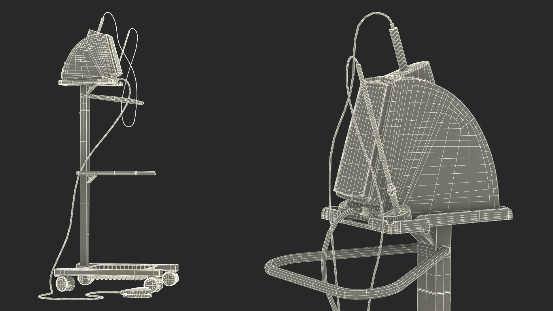 Dental Anesthesia System on Cart 3D