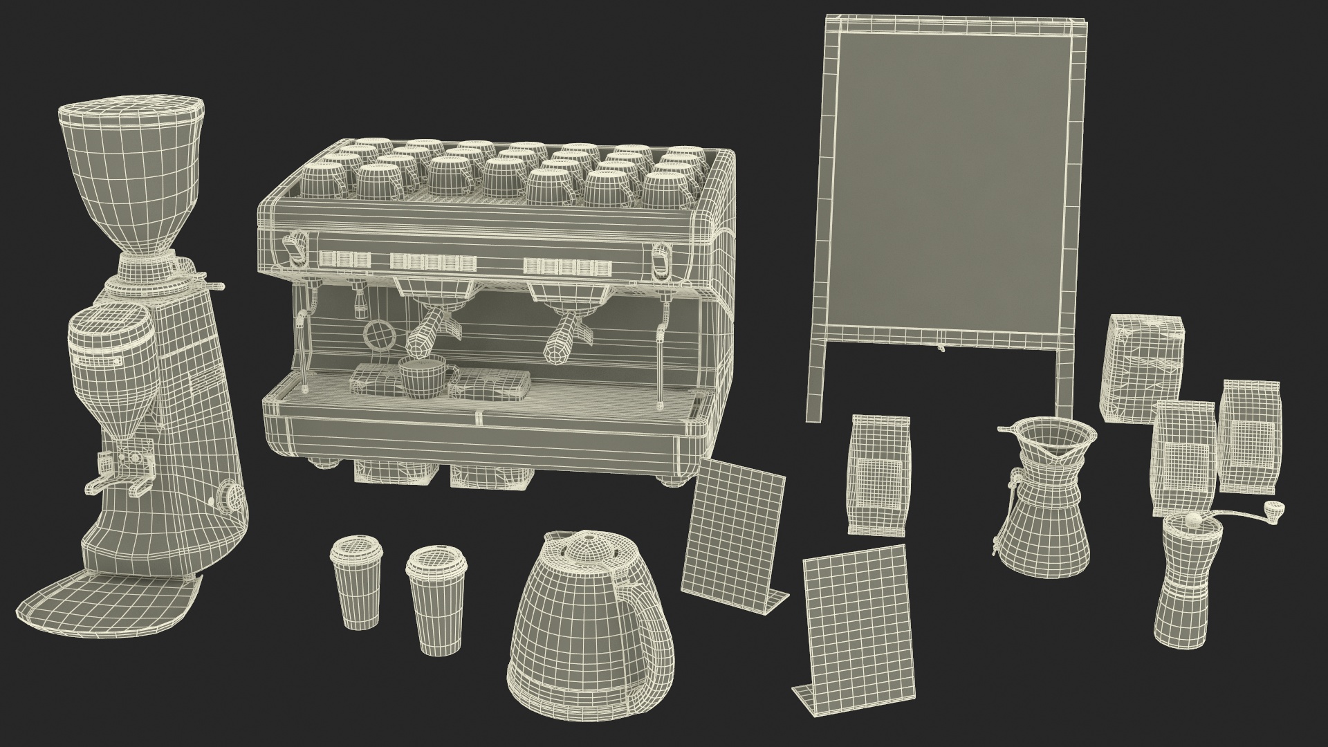 Outdoor Container Coffee Shop 3D model