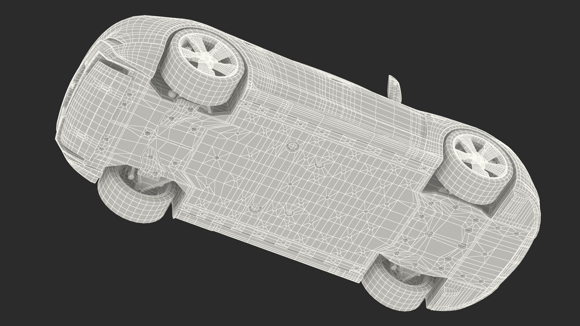 Porsche Taycan Turbo S 2020 Rigged 3D model