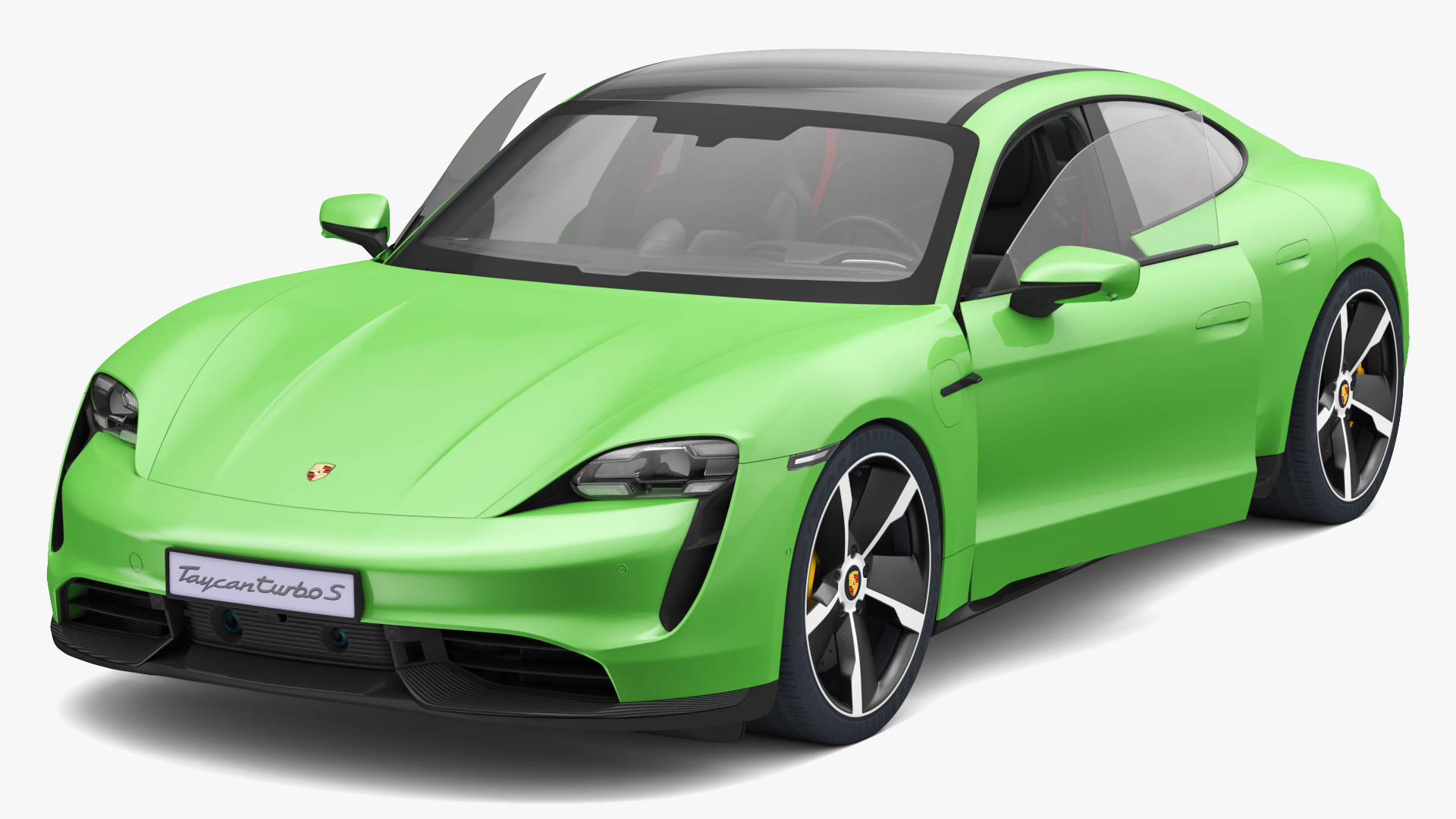 Porsche Taycan Turbo S 2020 Rigged 3D model