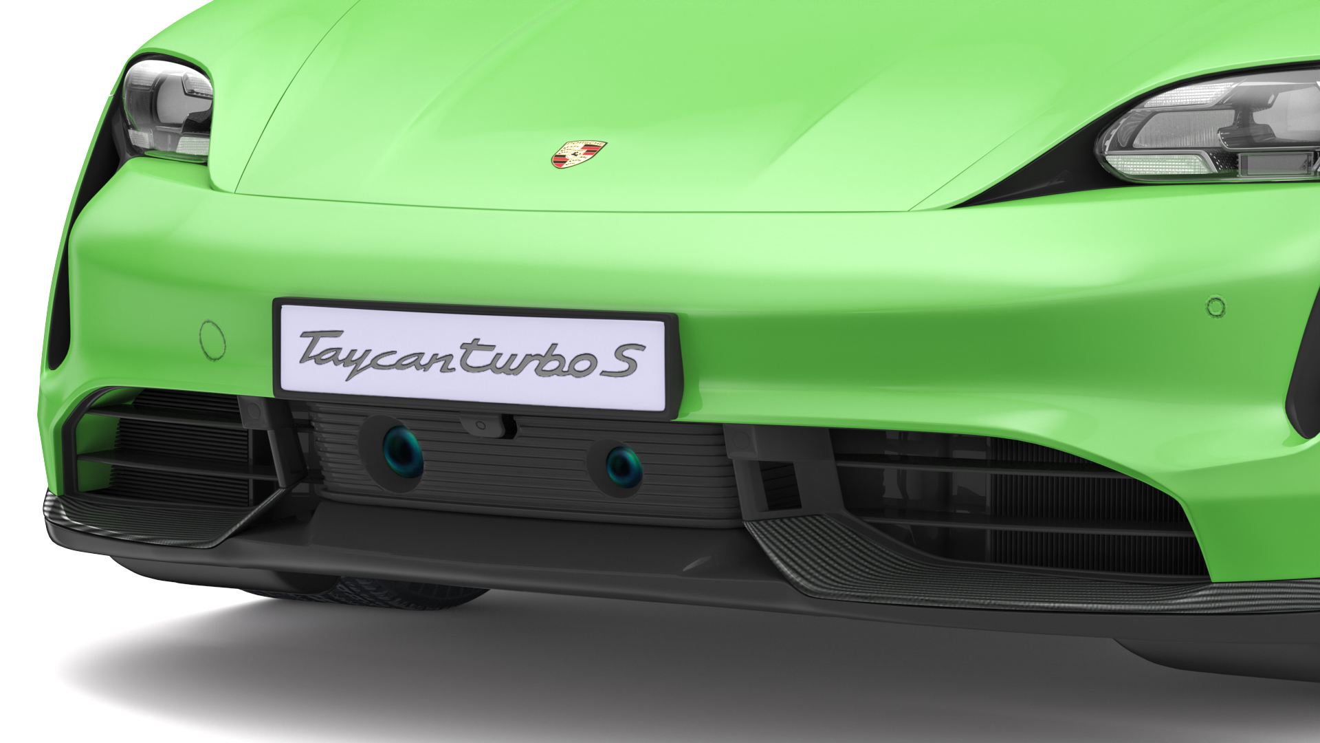 Porsche Taycan Turbo S 2020 Rigged 3D model