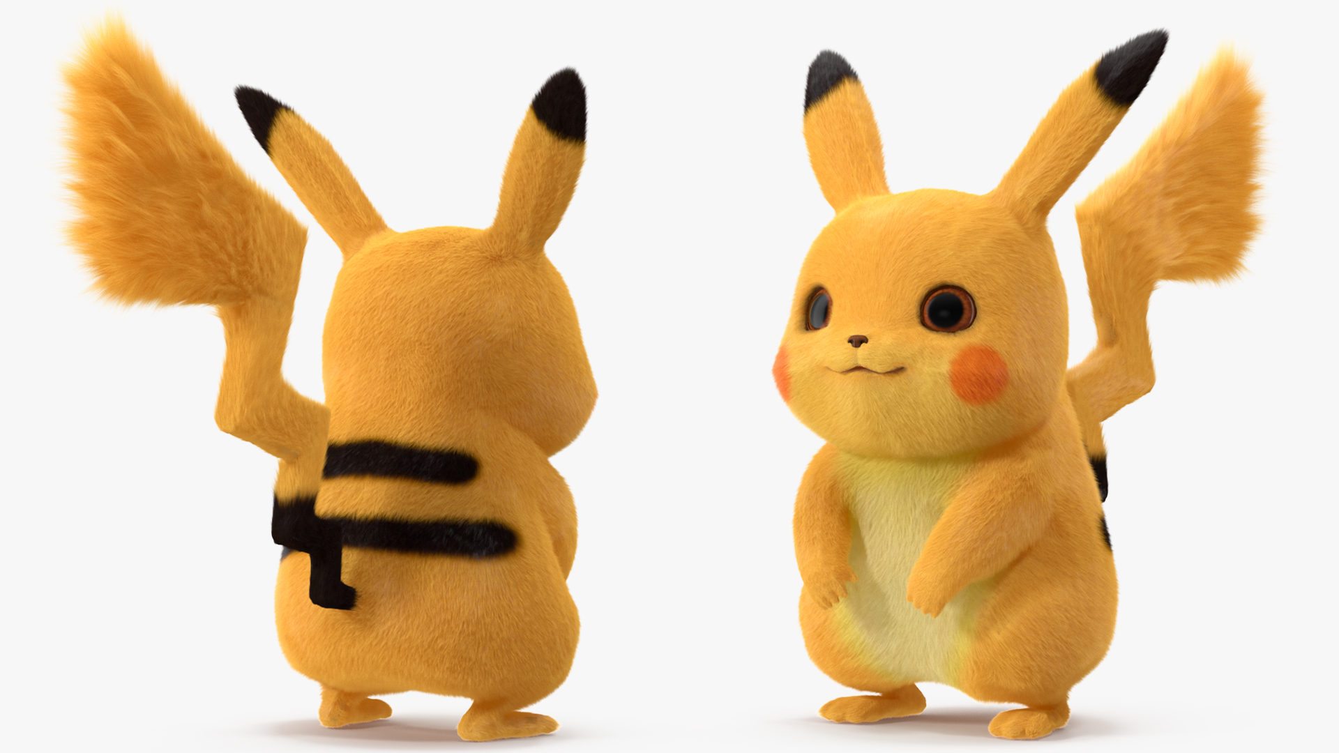 Cartoon Pikachu Character Fur 3D model