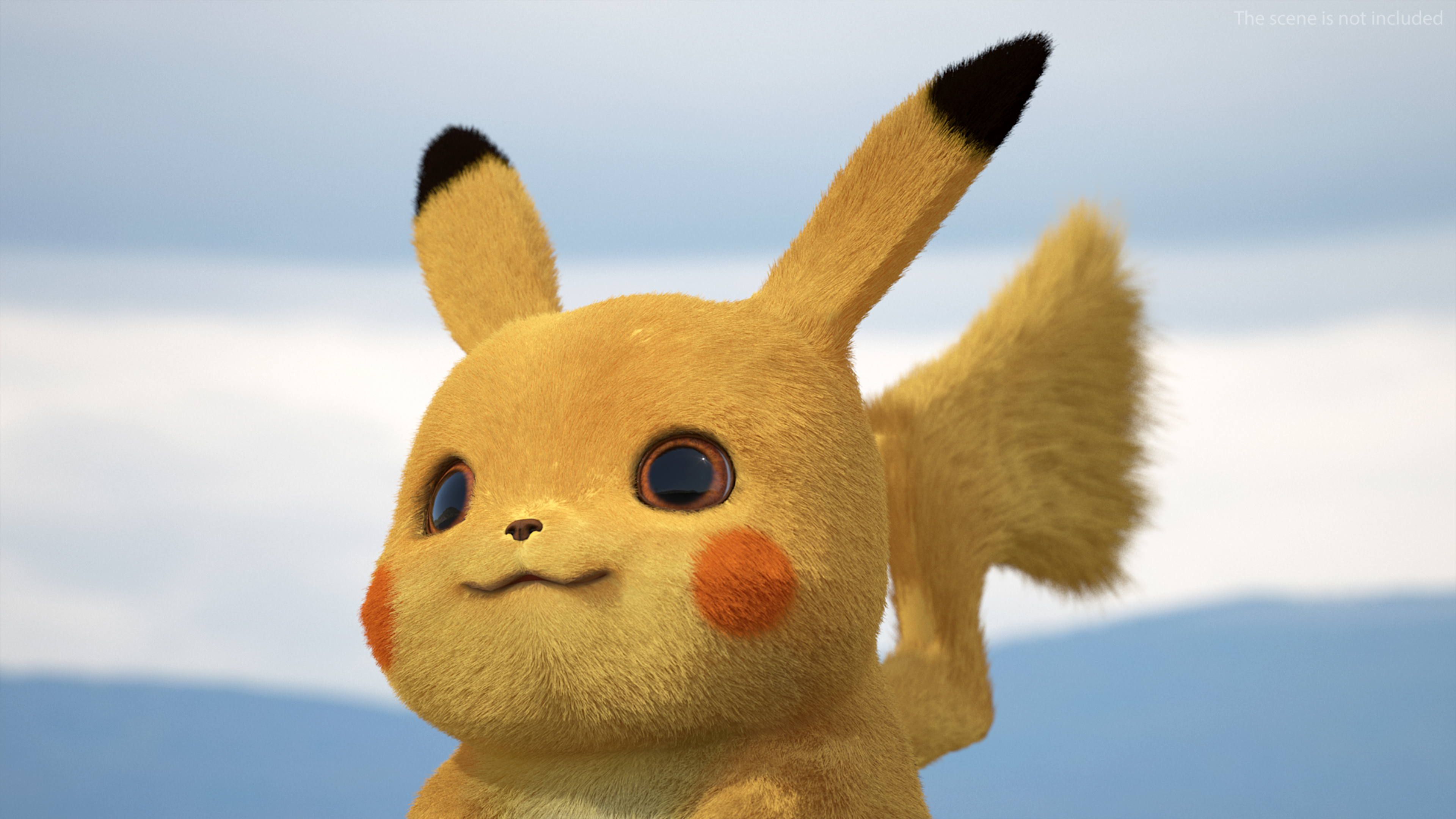 Cartoon Pikachu Character Fur 3D model