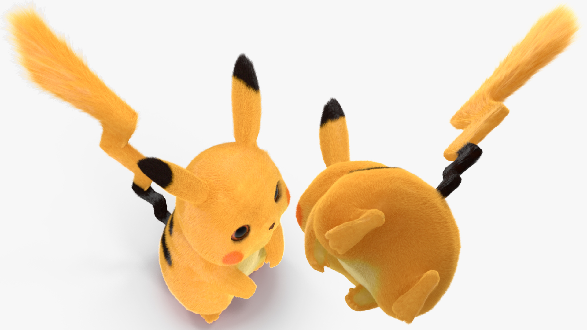 Cartoon Pikachu Character Fur 3D model