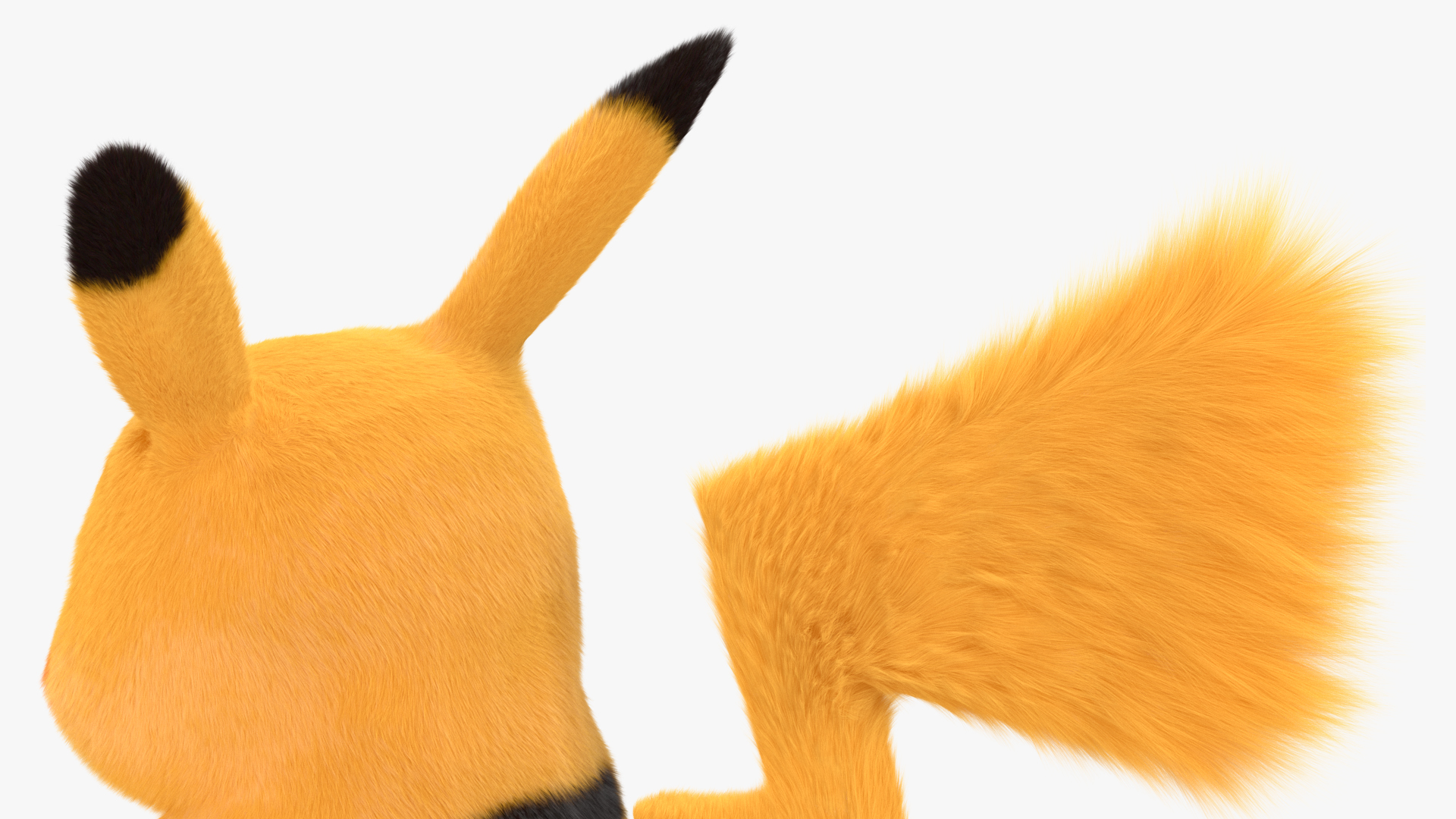 Cartoon Pikachu Character Fur 3D model