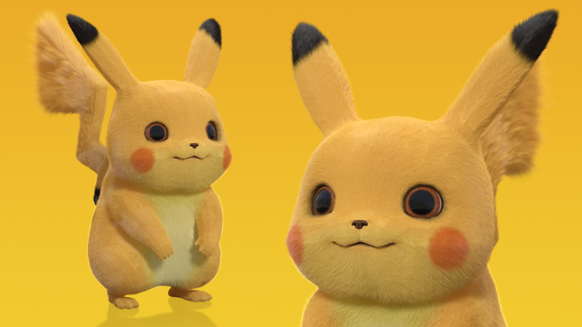 Cartoon Pikachu Character Fur 3D model