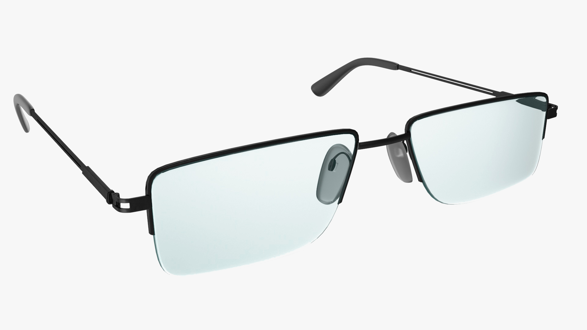 Rectangular Anti UV Glasses 3D