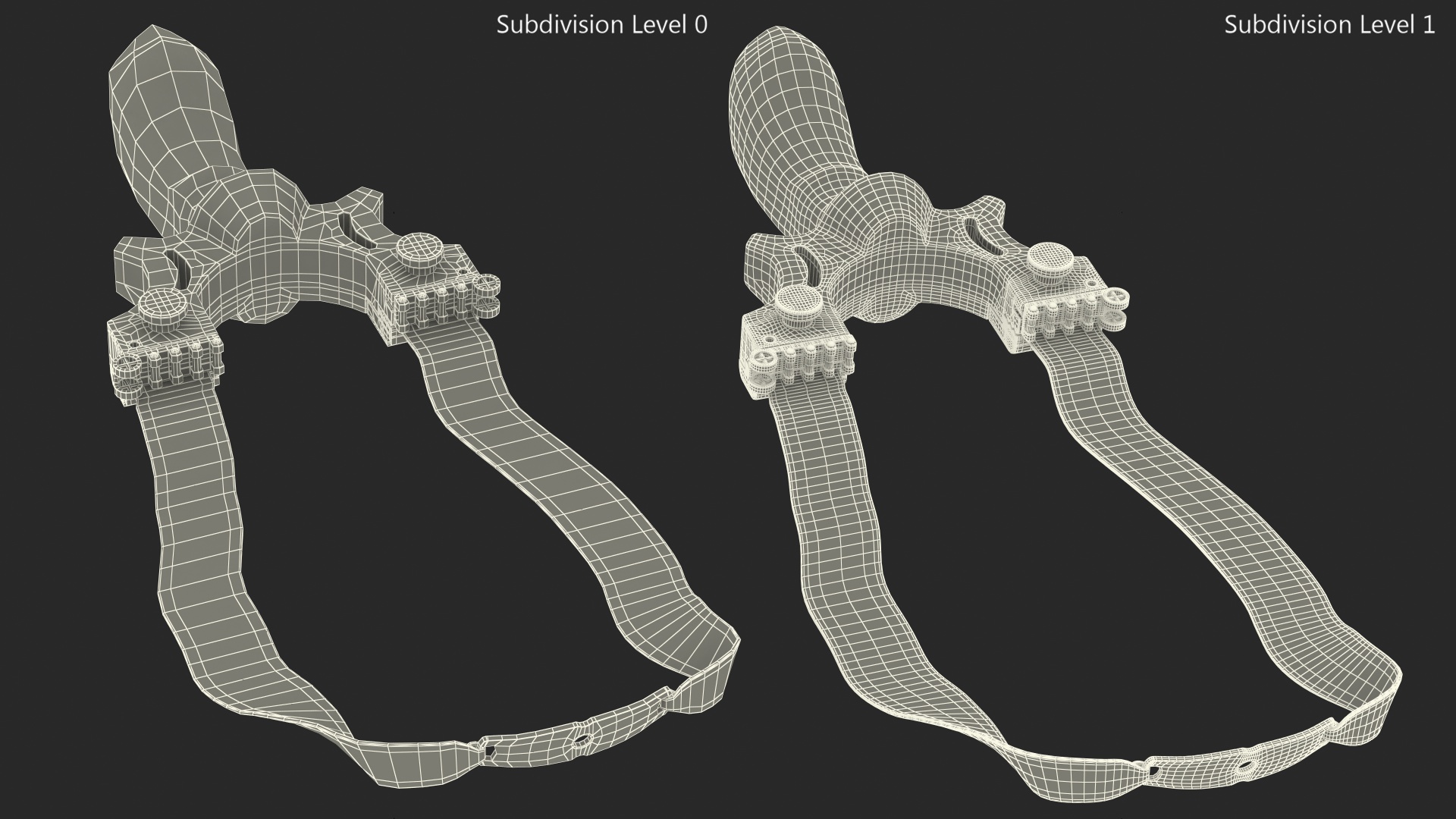 3D Slingshot Catapult model