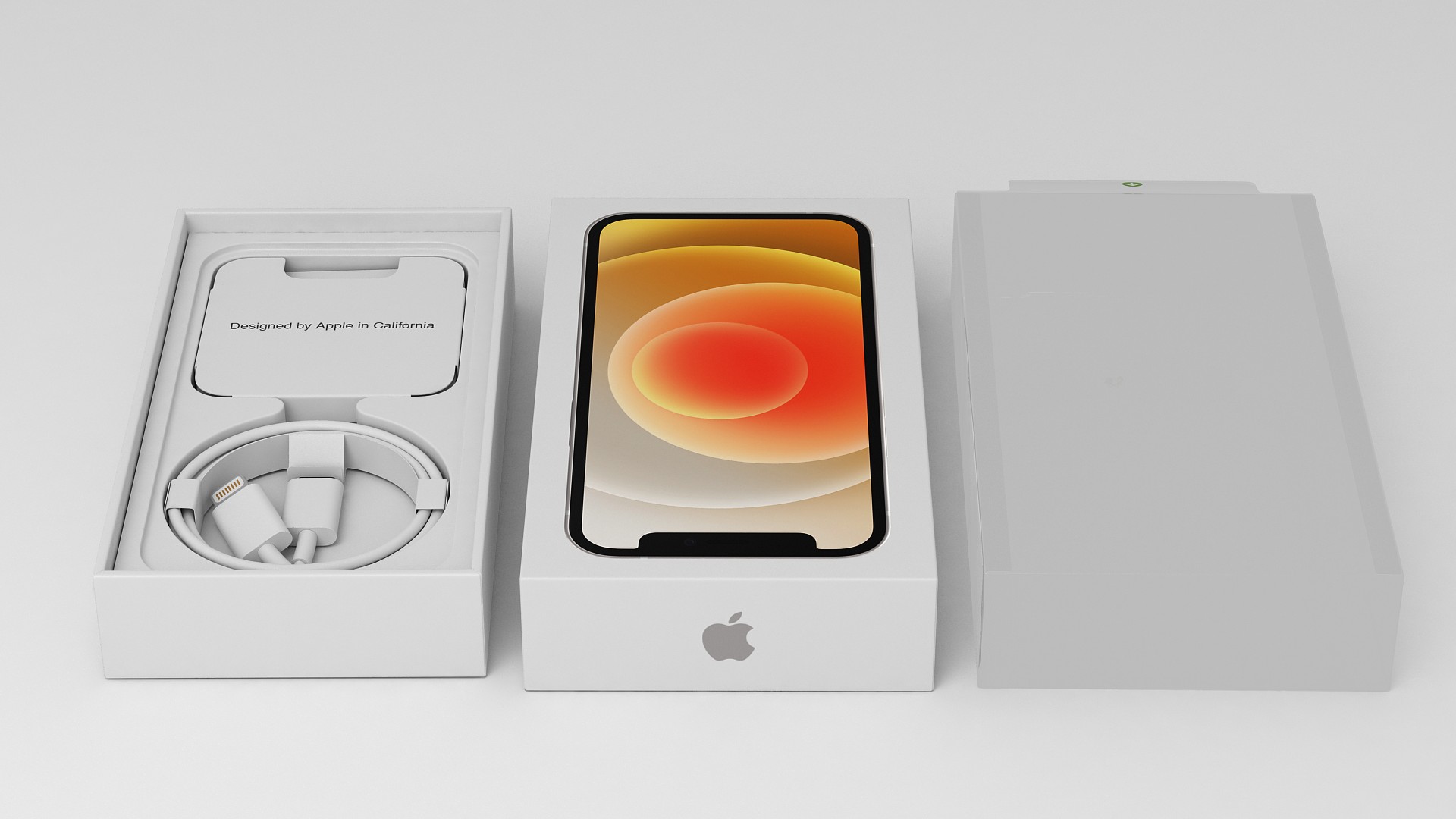 iPhone 12 mini Box White 3D model