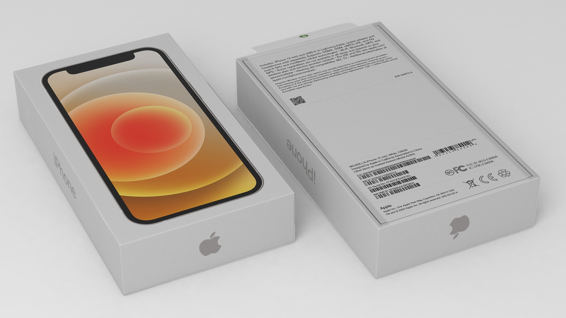 iPhone 12 mini Box White 3D model