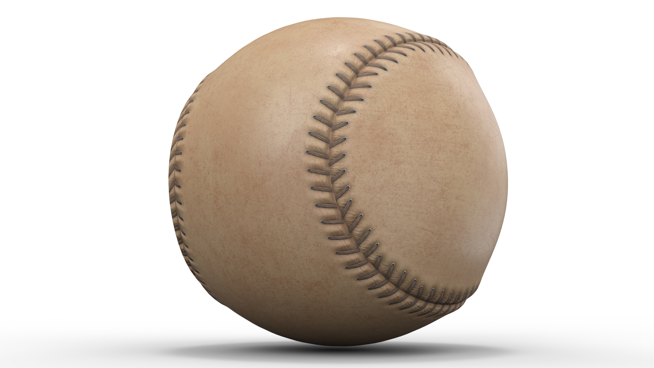 3D Stitched Baseball Ball 1870-1900s model