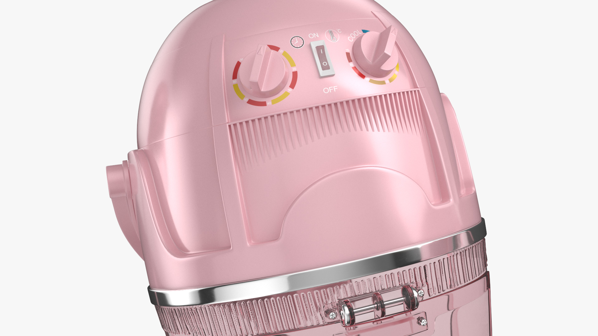 3D model Professional Hooded Hair Dryer Pink