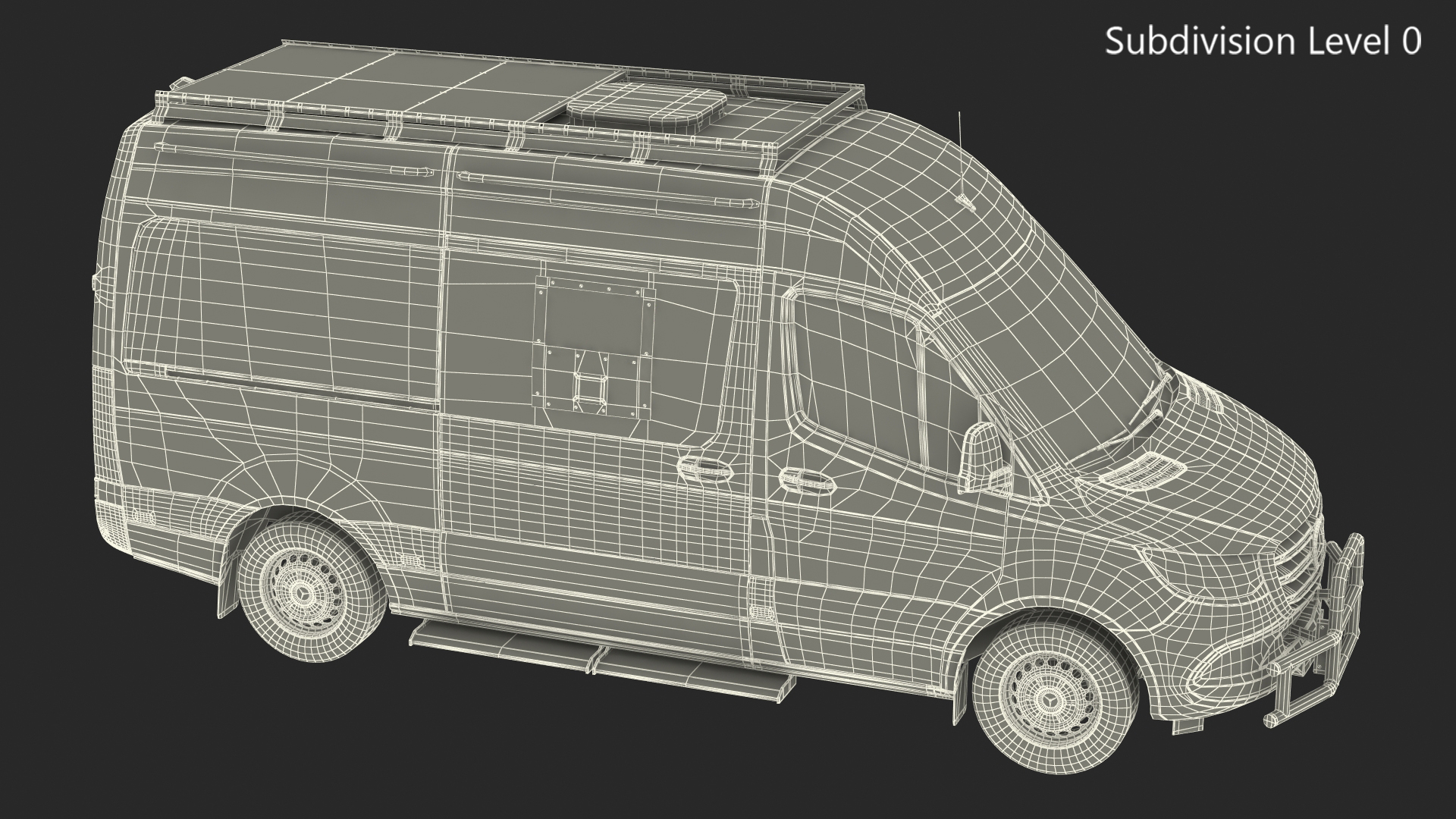 SWAT Van Bulletproof Mercedes 3D model