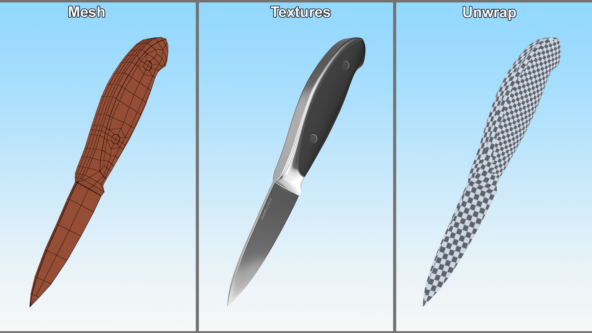 3D model Classic Paring Knife