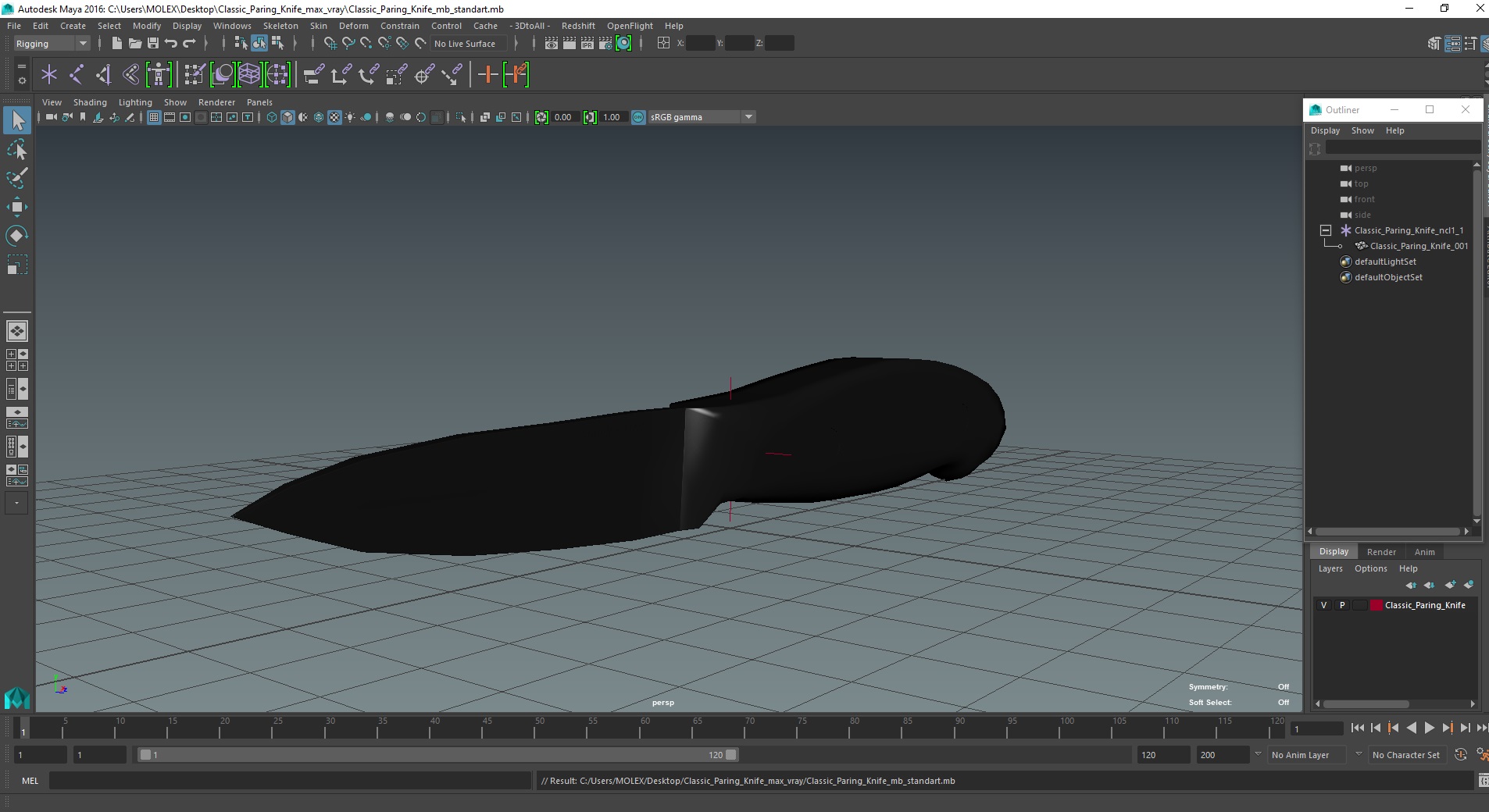 3D model Classic Paring Knife