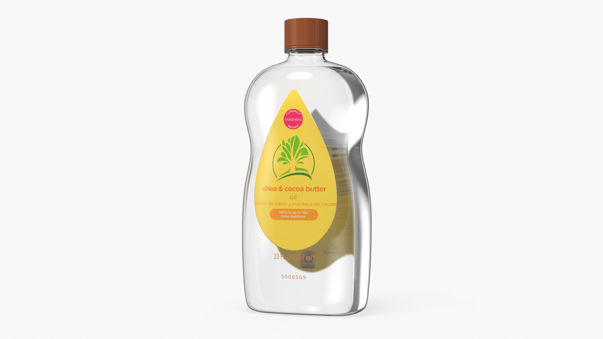 Gentle Baby Oil Yellow 3D