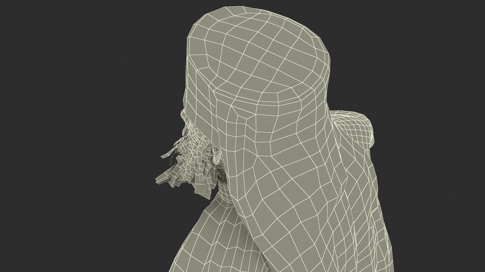 3D Orthodox Monk Fully Dressed Rigged for Maya model