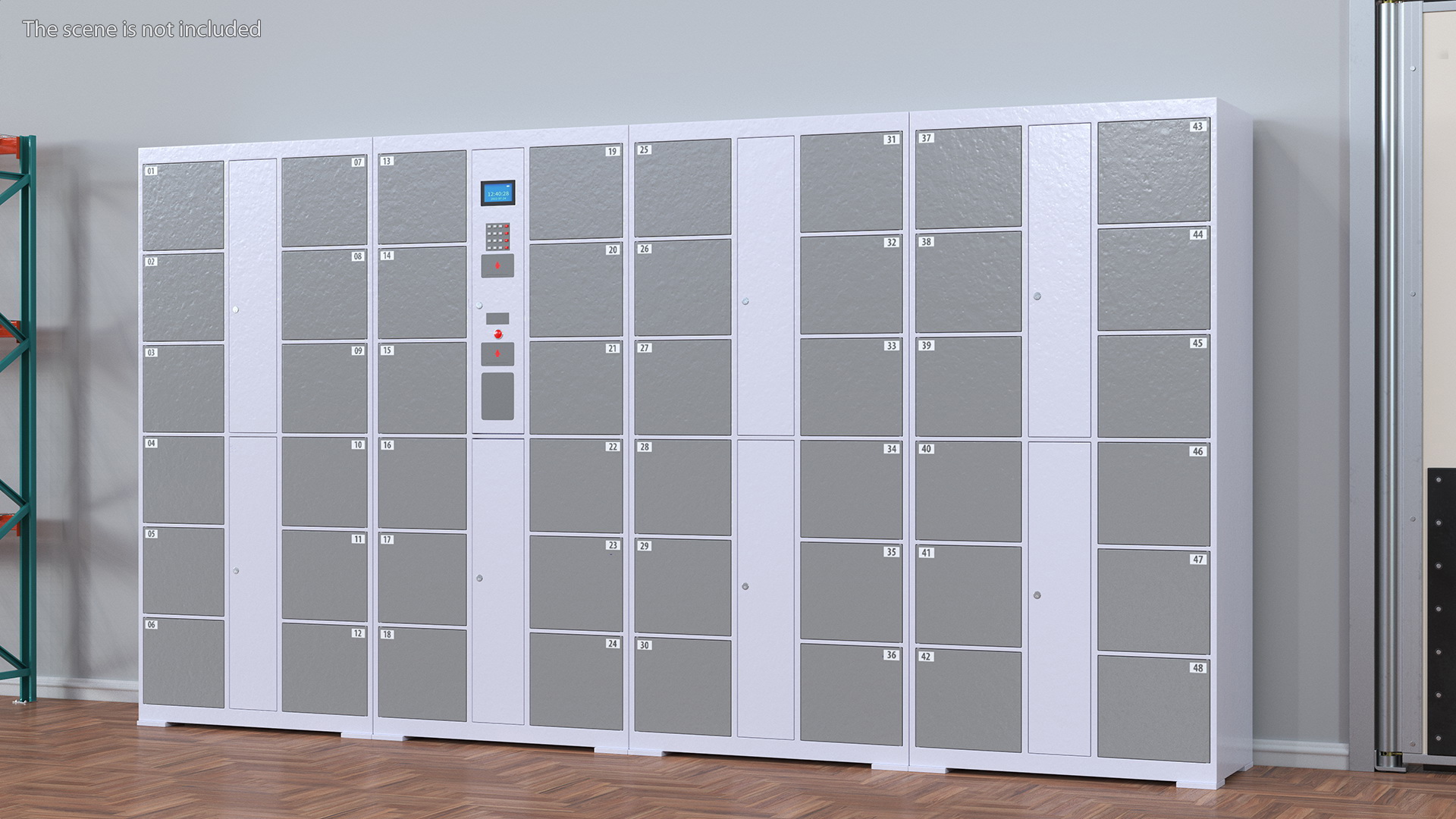 3D Automatic Parcel Storage System Grey