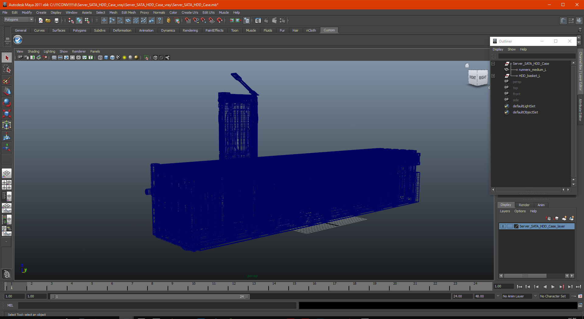 3D model Server SATA HDD Case