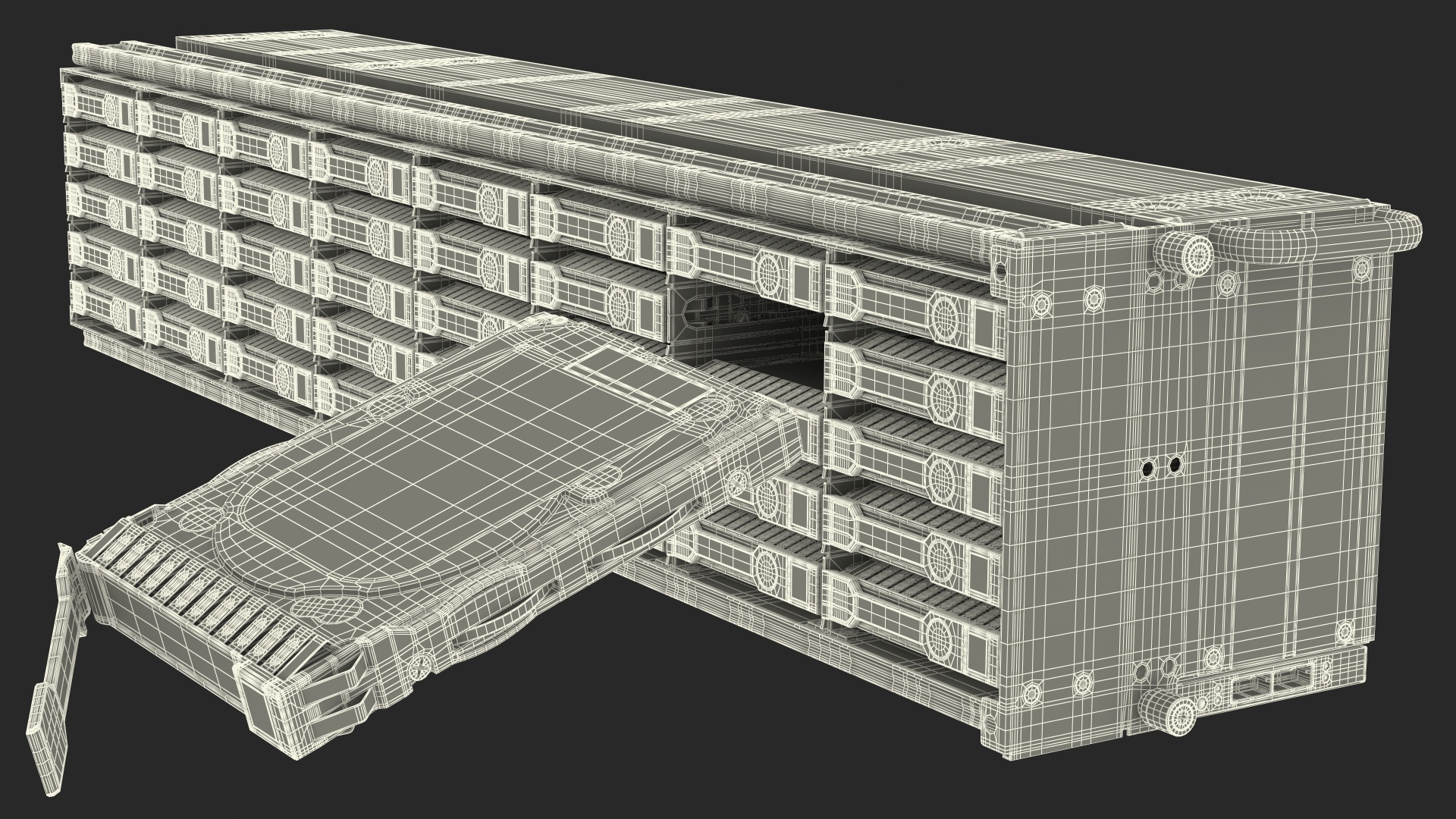 3D model Server SATA HDD Case