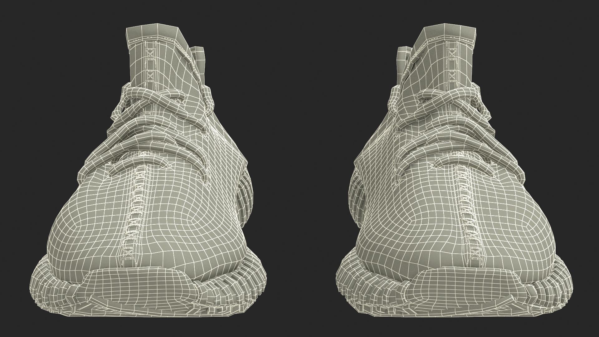 3D Adidas Yeeze Boost 350 Sneakers Gray