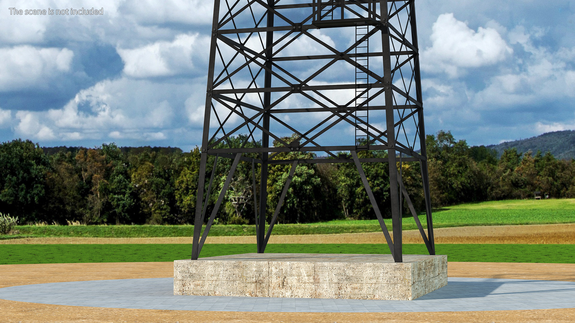 Steel Oil Derrick 3D