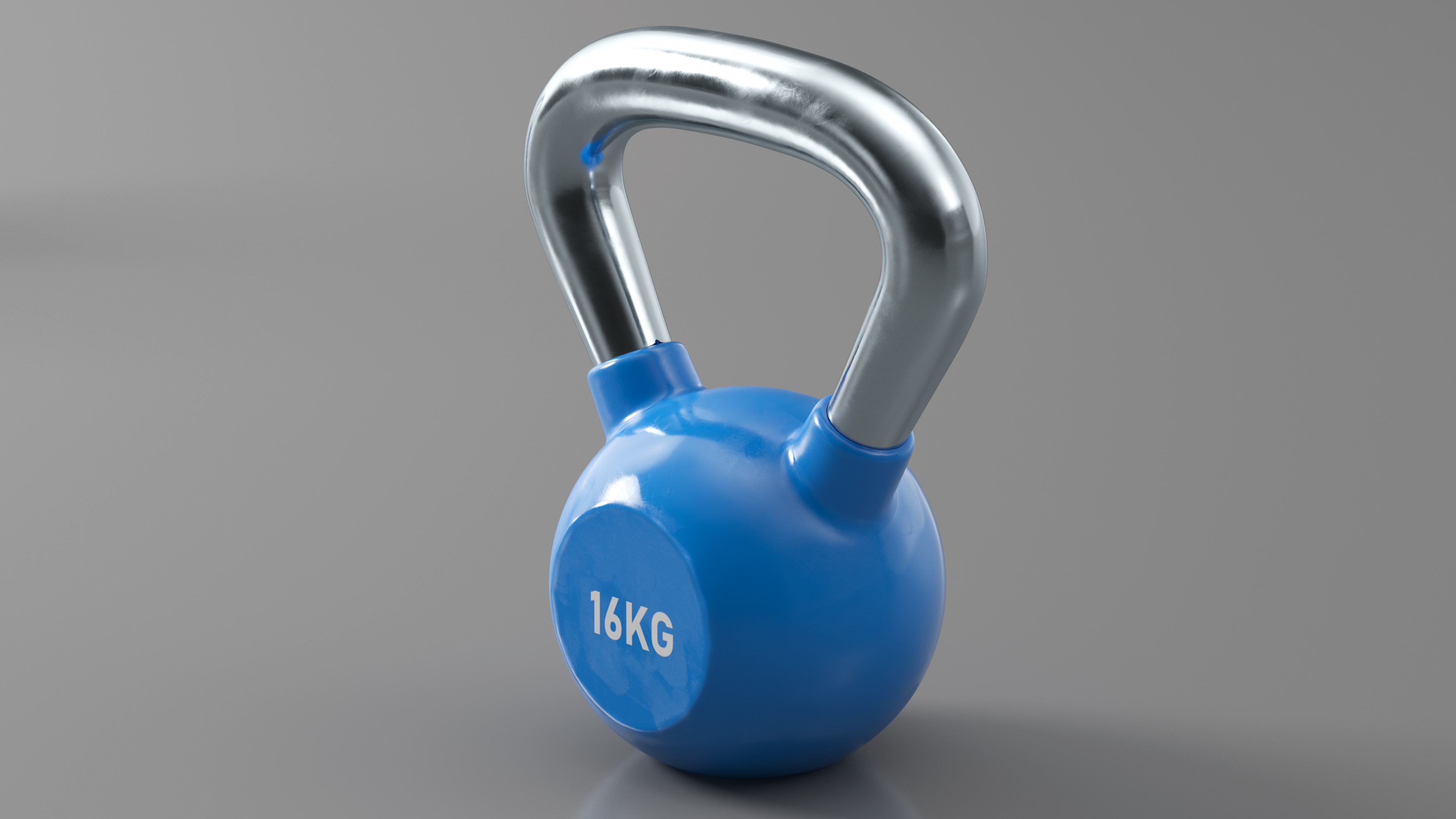 3D Strength Training Vinyl Coated Kettlebell 16kg