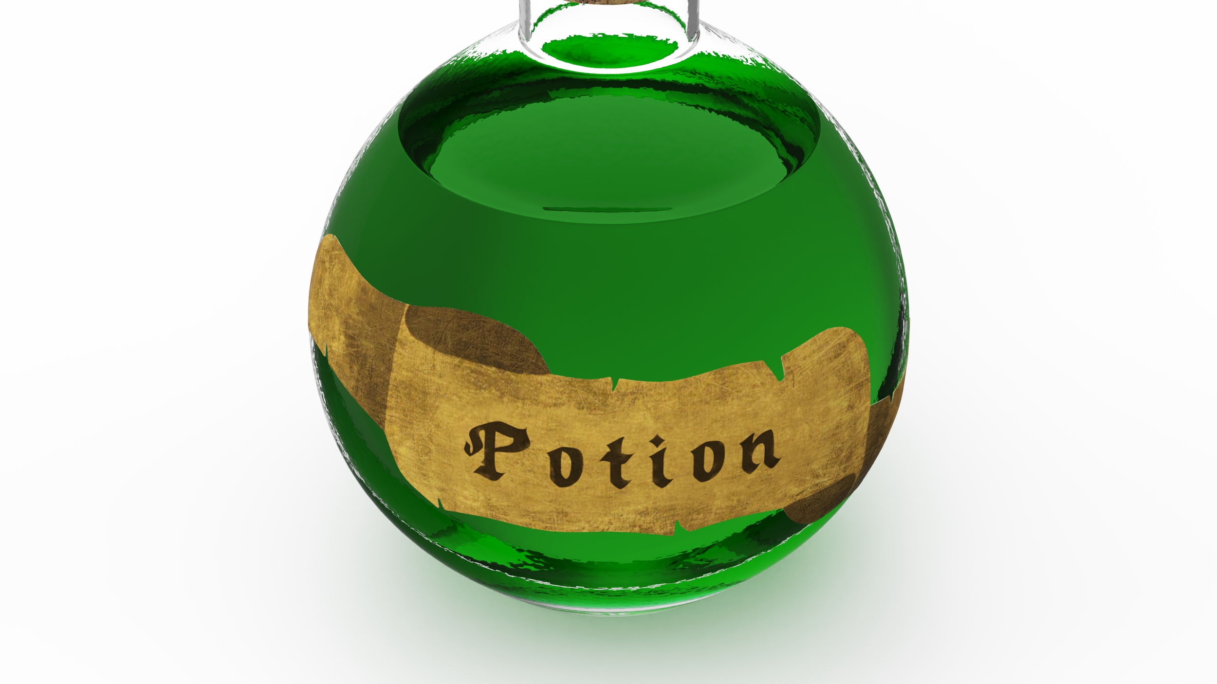 Potion in Glass Jar 3D model