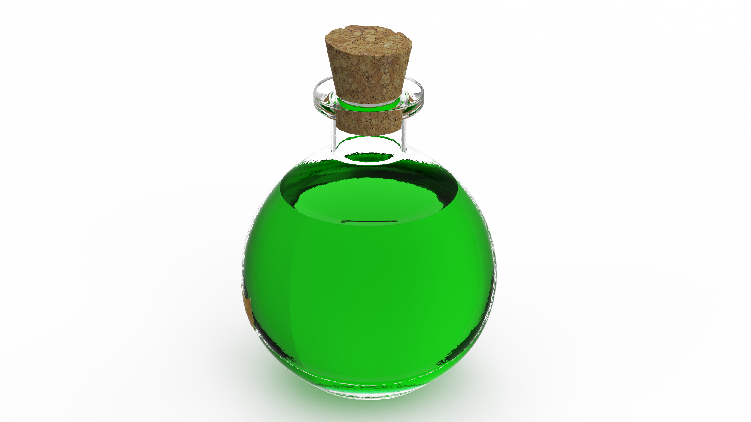 Potion in Glass Jar 3D model