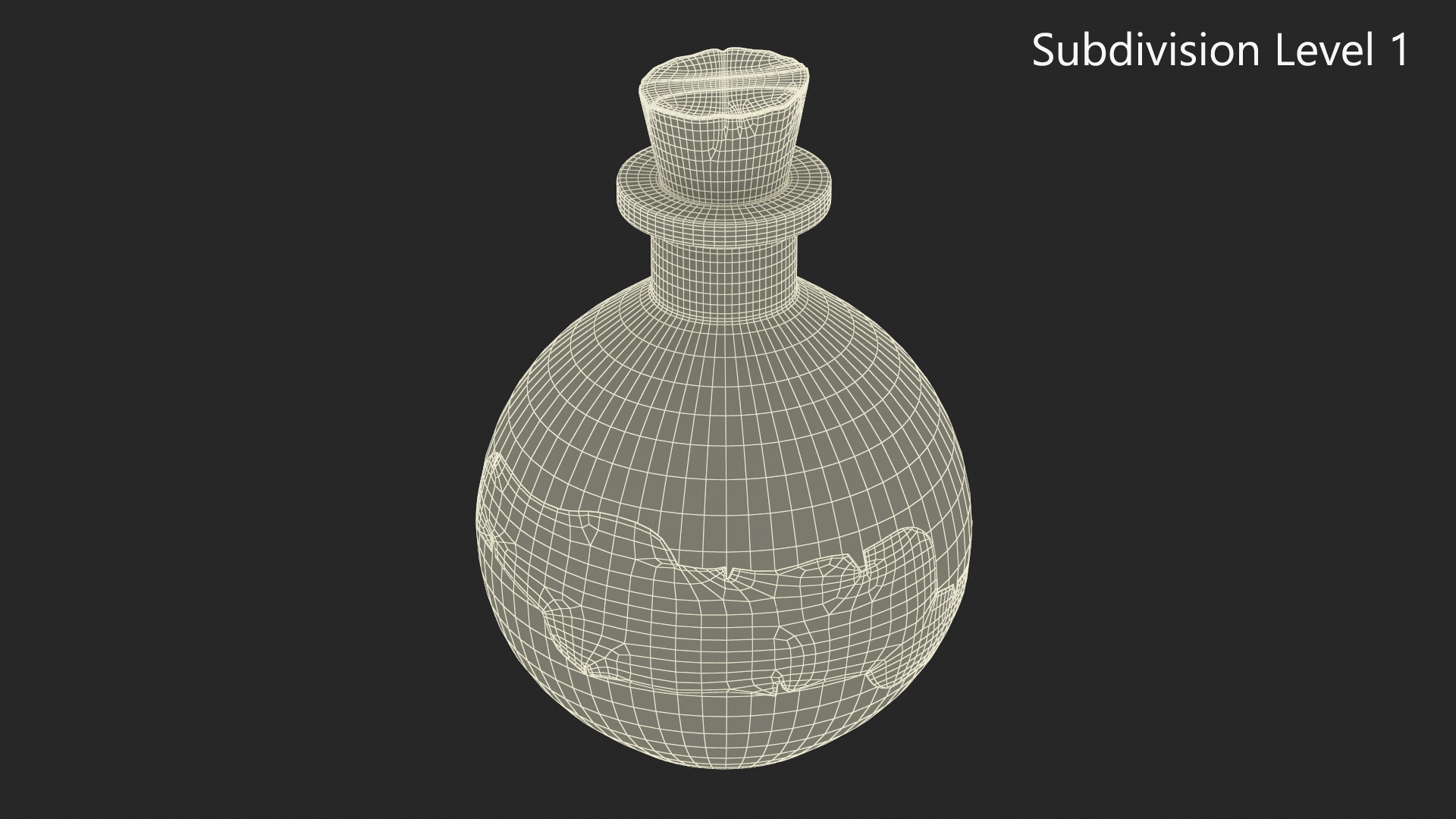 Potion in Glass Jar 3D model